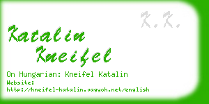 katalin kneifel business card